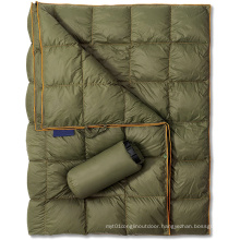 Cross-border lightweight warm waterproof  hiking foldable down replacement blanket Sleeping bag
